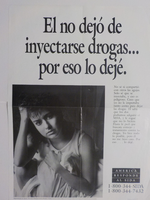 El no dejo de inyectarse drogaspor eso lo deje