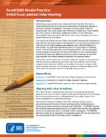 FoodCORE Model Practice Initial CasePatient Interviewing
