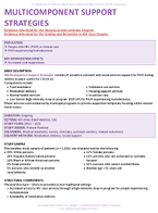 MULTICOMPONENT SUPPORT STRATEGIES