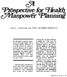A Prospective For Health Manpower Planning