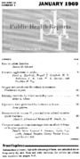 Public health reports  v 84 no 1  table of contents