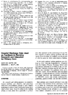 Hospital Discharge Data Used As Feedback In Planning Research And Education For Primary Care