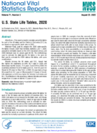 US State Life Tables 2020
