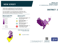 NJ Congressional District 02 Stroke and Stroke Centers Map 118th Congress