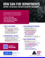 How Can Fire Departments Support the National Firefighter Registry for Cancer