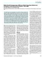 Public health consequences of mercury spills Hazardous Substances Emergency Events Surveillance system 19931998