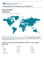 Enfermedad del coronavirus 2020 COVID19 Mapa mundial Mapa global Hasta las 1200 p m hora del este del 28 de abril de 2020
