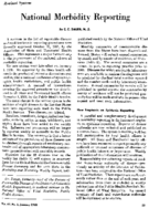 National morbidity reporting