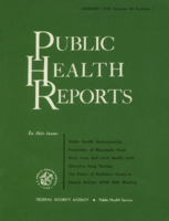 Public Health Reports  v 68 no 1  cover