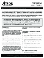 Thorium  CAS 7440291