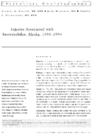 Injuries associated with snowmobiles Alaska 19931994