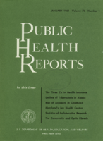 Public Health Reports  v 76 no 1 January 1961  cover
