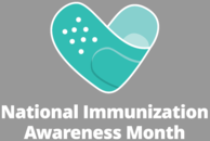 National Immunization Awareness Month 2022 white