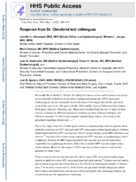 Response from Dr Cleveland and colleagues