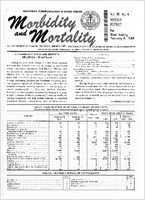Morbidity and Mortality Weekly Report Vol 18 No 6 week ending February 8 1969