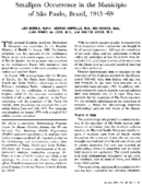Smallpox occurrence in the municpio of So Paulo Brazil 194569