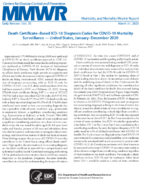 Death Certificatebased ICD10 Diagnosis Codes for COVID19 Mortality Surveillance  US JanuaryDecember 2020