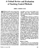 A Critical Review And Evaluation Of Smoking Control Methods