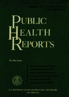 Public Health Reports  v 73  no 12  cover