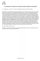 Do Indicators of Beryllium Skin Exposure Predict Beryllium Sensitization