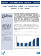 Recent Trends in Cesarean Delivery in the United States