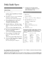 Public Health Reports  v 112 no 1  masthead
