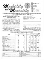 Morbidity and Mortality Weekly Report Vol 18 No 17 week ending April 26 1969