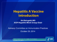 Hepatitis A vaccine  introduction