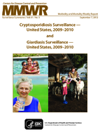 Cryptosporidiosis Surveillance  United States 20092010 and Giardiasis Surveillance  United States 20092010