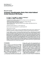 Asymmetric Dimethylarginine Blocks Nitric OxideMediated AlcoholStimulated Cilia Beating