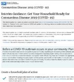 Interim Guidance Get Your Household Ready for Coronavirus Disease 2019 COVID19 March 1 2020