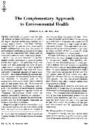 The complementary approach to environmental health