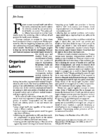 Organized Labors Concerns