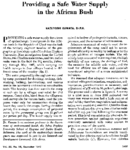 Providing a safe water supply in the African bush