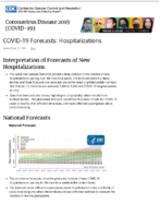 Coronavirus Disease 2019 COVID19 COVID19 Forecasts Hospitalizations Sept 17 2020