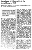 The Surveillance of poliomyelitis in the United States in 1955