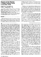 Analysis of the reversal in breast feeding trends in the early 1970s