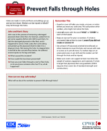 Construction Toolbox Talk Prevent Falls through Holes 2022