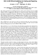 ICD10CM Official Guidelines for Coding and Reporting FY 2018 October 1 2017  September 30 2018
