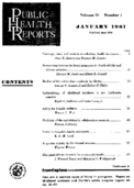 Public Health Reports  v 76 no 1 January 1961  table of contents