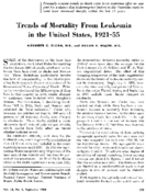 Trends in mortality from leukemia in the United States 192155