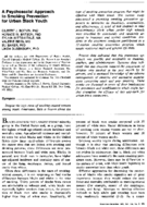 A psychosocial approach to smoking prevention for urban black youth