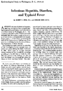 Infectious hepatitis diarrhea and typhoid fever