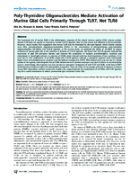PolyThymidine Oligonucleotides Mediate Activation of Murine Glial Cells Primarily Through TLR7 Not TLR8