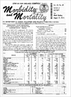 Morbidity and Mortality Weekly Report Vol 22 No 34 week ending August 25 1973