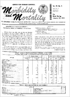 Morbidity and Mortality Weekly Report Vol 20 No 3 week ending January 23 1971