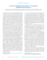 Acute Flaccid Myelitis Among Children  Washington SeptemberNovember 2016