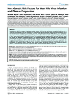 Host Genetic Risk Factors for West Nile Virus Infection and Disease Progression