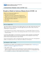 People at Risk for Serious Illness from COVID19 03052020
