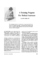 A training program for medical assistants